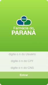 Tela inicial do app Farmácia do Paraná