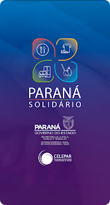 Tela inicial do app Paraná Solidário