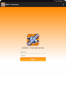 Tela do app SISDC Treinamento
