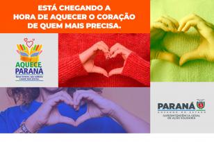 cartaz campanha Aquece Paraná